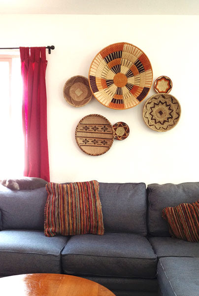 How to hang baskets on a wall