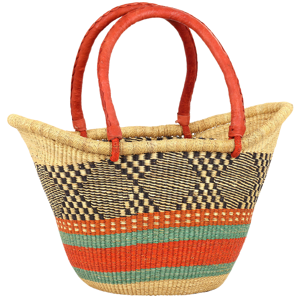 Ghana Bolga Shoppers and Totes | Buy Fair Trade African baskets at basketsofafrica.com