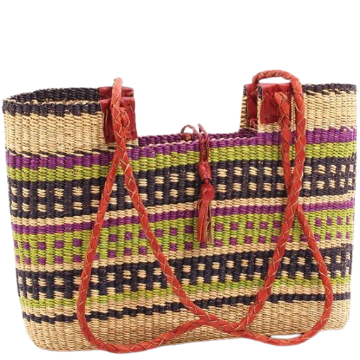 Bolga Basket Shoulder Bags from Ghana | Buy Fair Trade African baskets at basketsofafrica.com