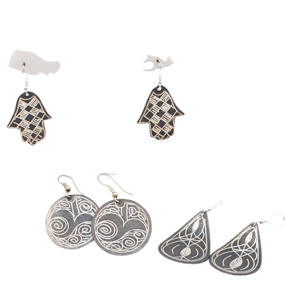 Moroccan Damascene Silver Jewelry