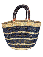 Black and Natural Utility Basket