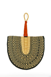 Blue and Natural Ghana Hand Fans