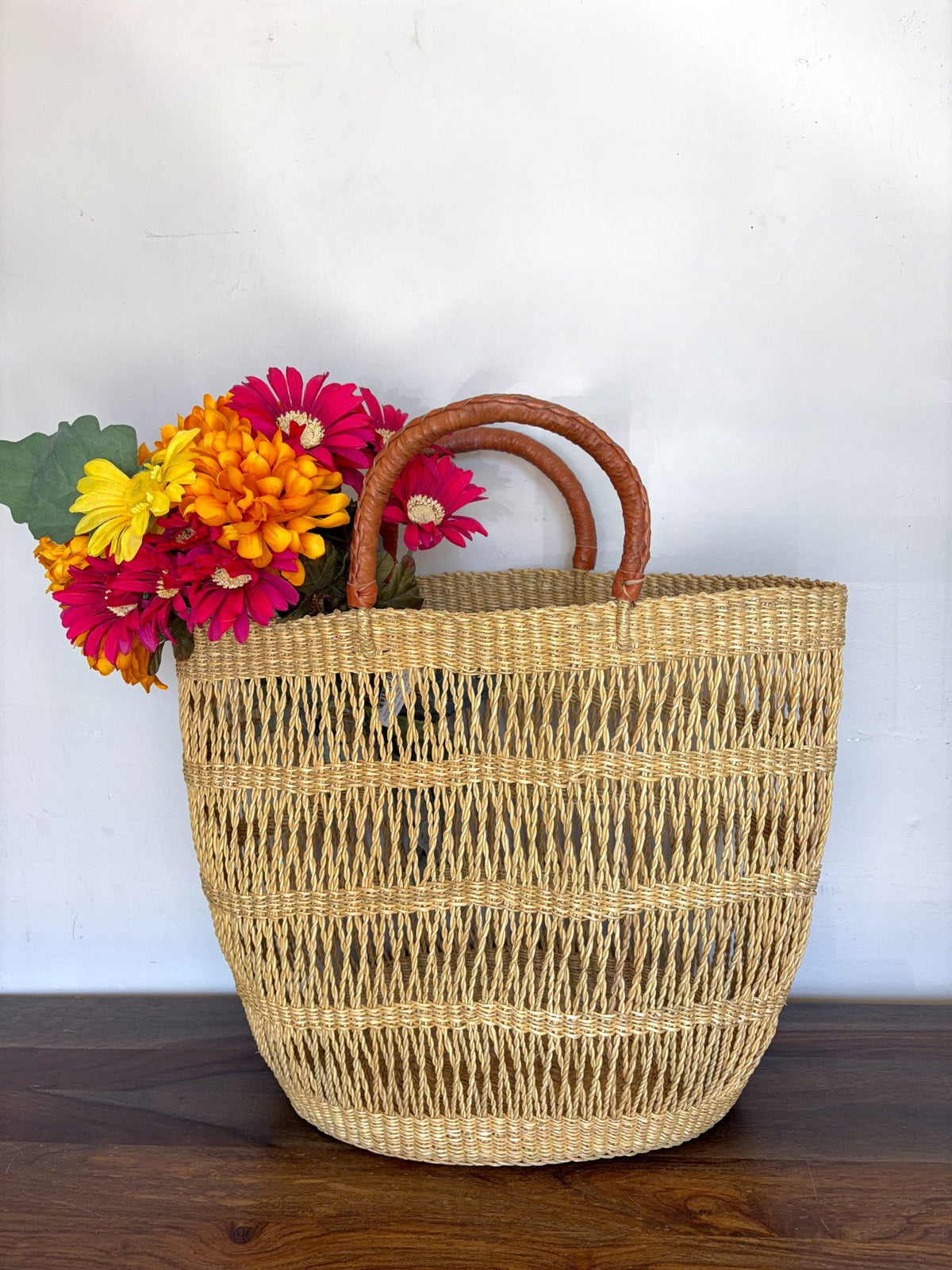 Natural Lace Shopping Tote