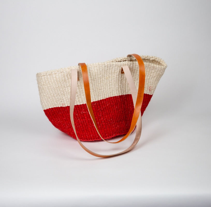 Red Sisal Basket