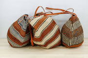 Traditional Kenya Earth Color Basket - Open