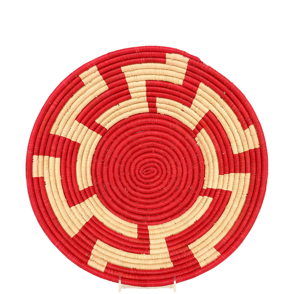 Bukedo & Raffia Natural Red-16 Bowl