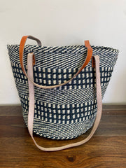 Traditional Kenya Monochrome Basket - Open