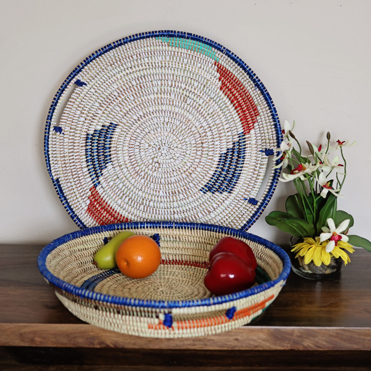 Sweet Grass Tray- Assorted Blue