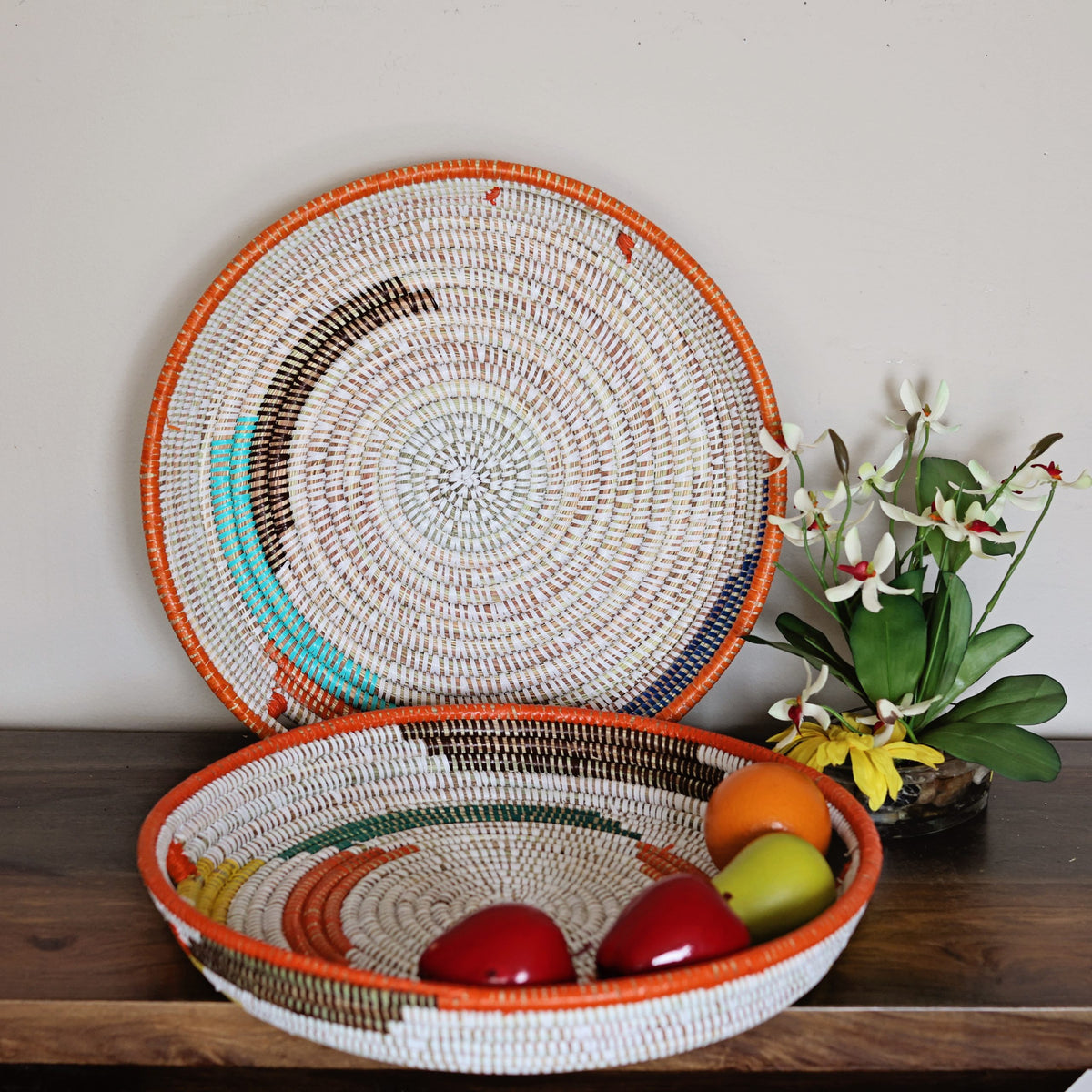 Sweet Grass Tray- Assorted Orange
