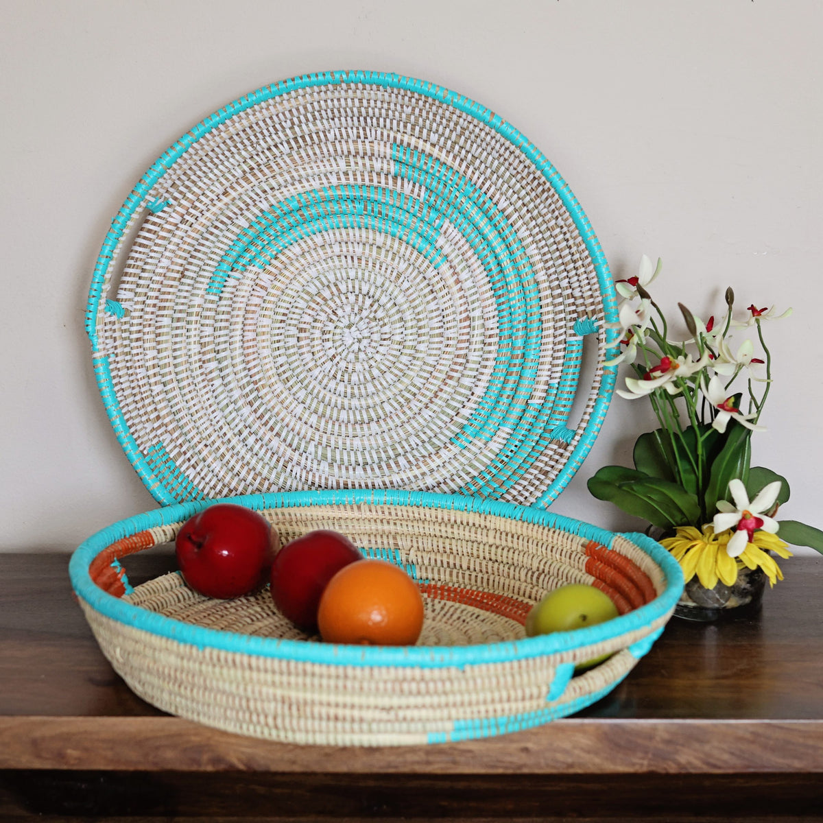 Sweet Grass Tray- Assorted Teal