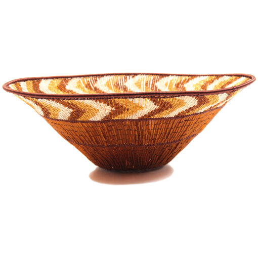 Zulu Copper Beaded Basket