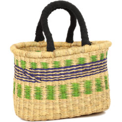 Cloth Handle Mini Oval Shopping Basket