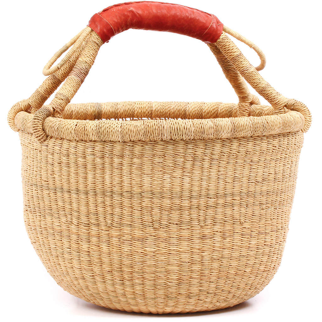 Medium Market Basket - Fair Trade Bolga basket from Ghana