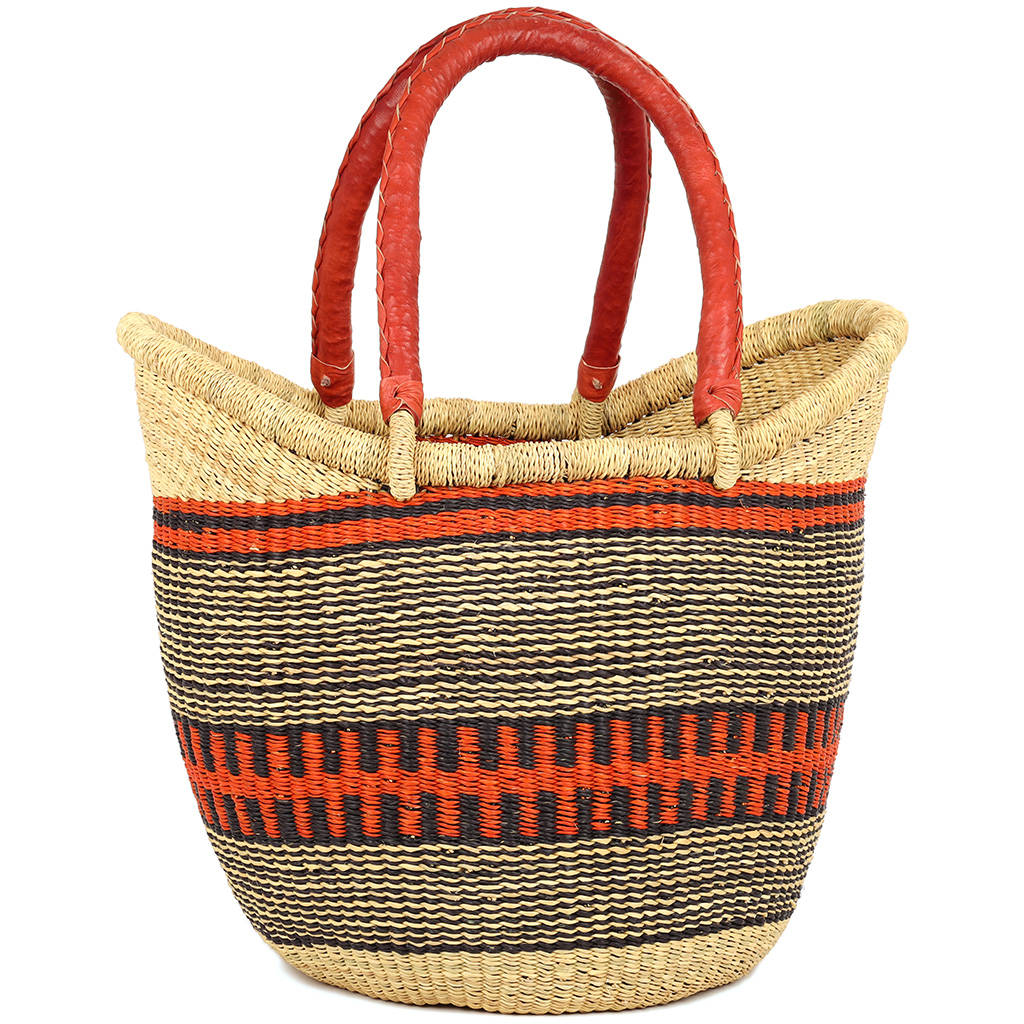 Yikene Tote - Fair Trade Bolga basket from Ghana