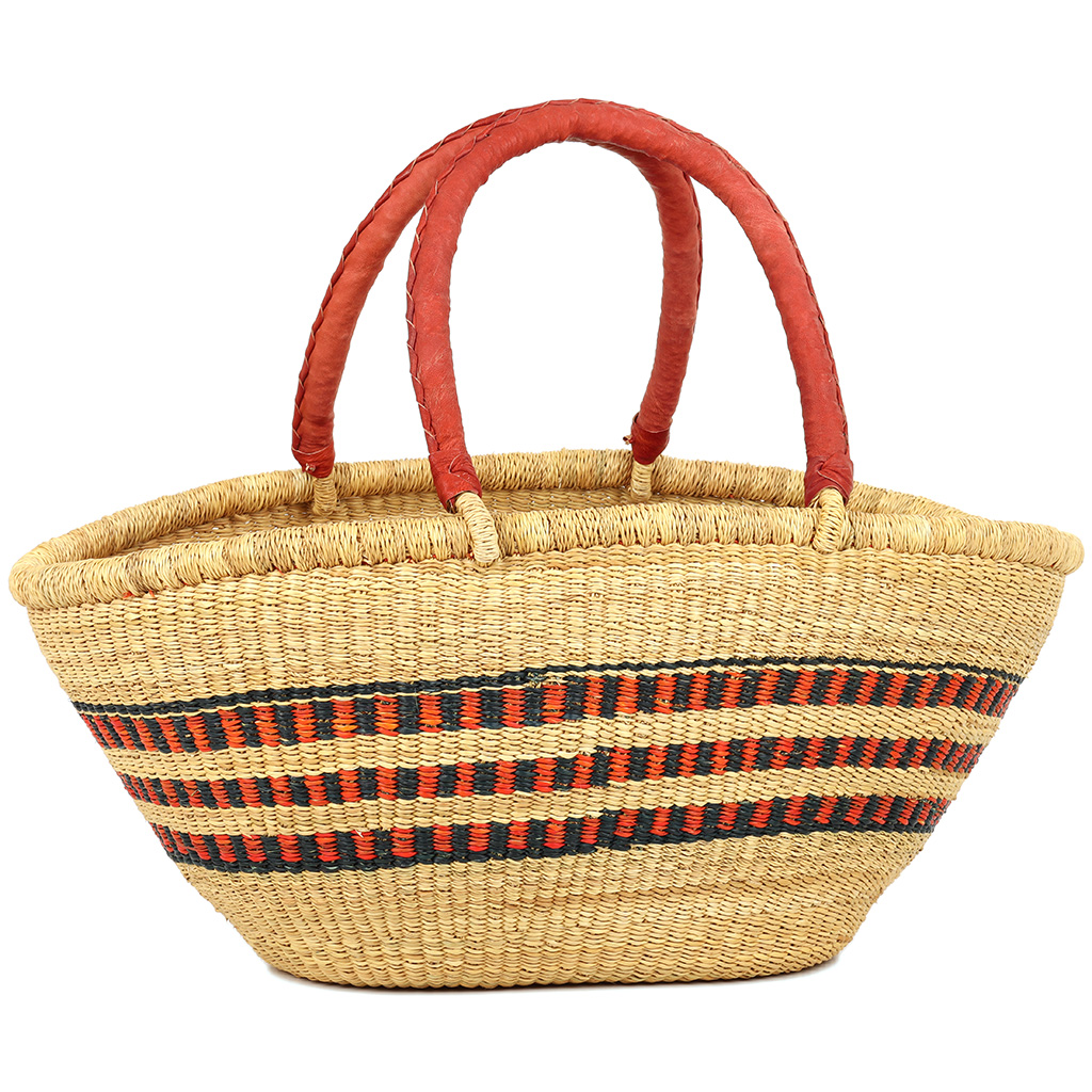 Gambibgo Shopping Basket - Fair Trade Bolga basket from Ghana