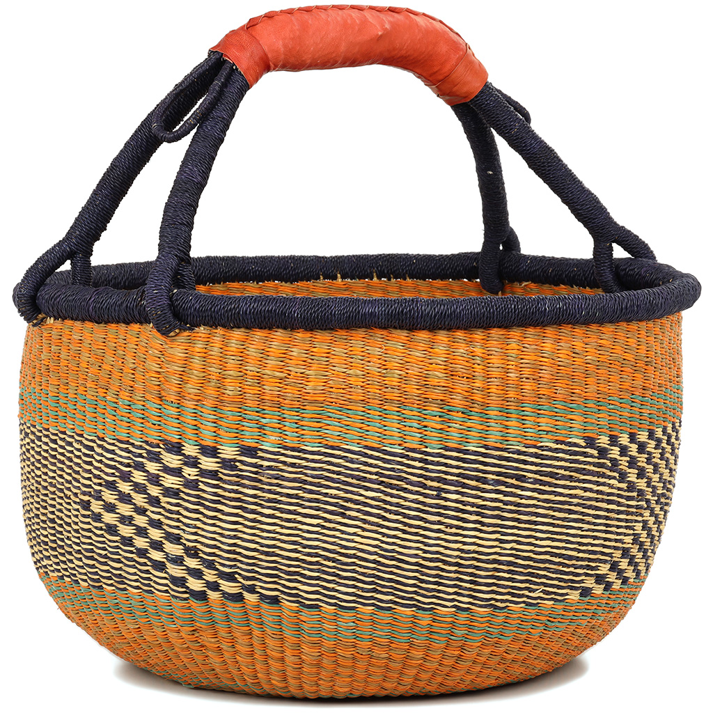 Large Market Basket - Fair Trade Bolga basket from Ghana