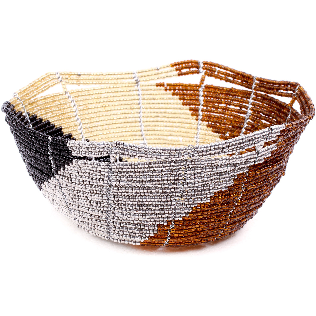 Small Beaded Bowl Fair Trade African basket from Kenya
