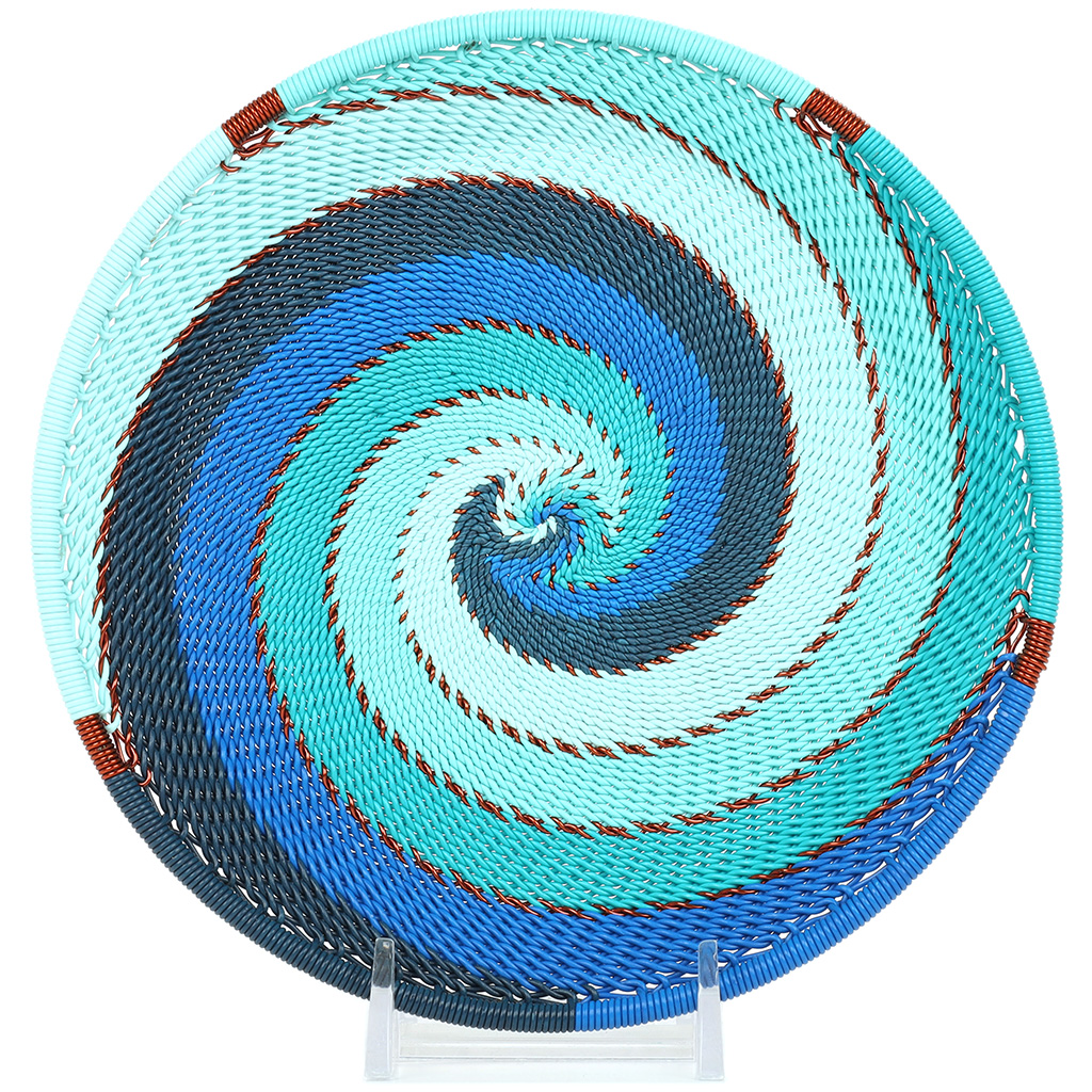 Shallow Plate Fair Trade Zulu Wire Basket